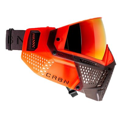 CRBN Zero Pro Paintball Mask With Thermal Lens – Less Coverage – Blaze