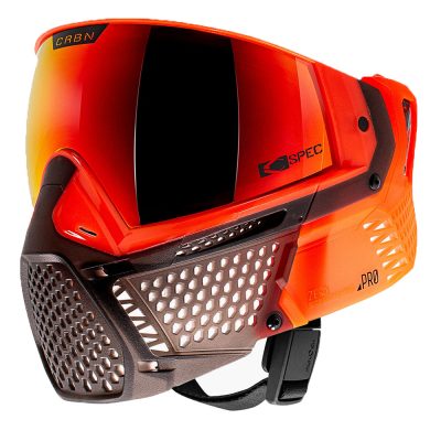 CRBN Zero Pro Paintball Mask With Thermal Lens – Less Coverage – Blaze