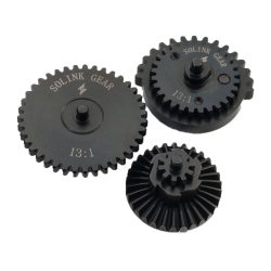 Solink Airsoft Motor CNC Steel Gear Set For AEG Rifles – Not Hollowed Out – 13:1 Non-Helical