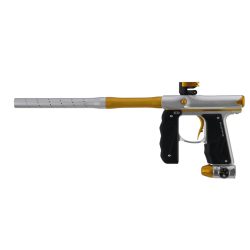 Empire Mini GS 2.0 Paintball Gun With 2 Piece Barrel – Dust Silver / Dust Gold