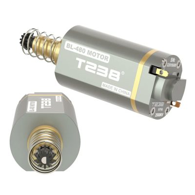 T238 Airsoft Brushless Motor High Thermal Efficiency High Torque & Speed Adjustable Speed AEG - Long Axis - 2980KV/330000RPM