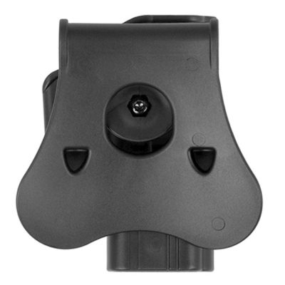 Amomax Rigid Pistol Holster – Paddle Attachment – Left Handed – Glock – Black