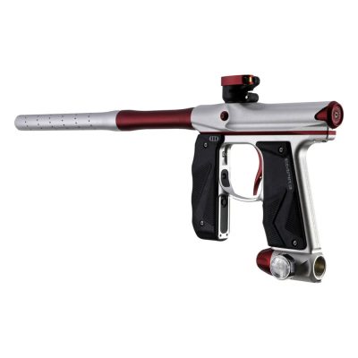 Empire Mini GS 2.0 Paintball Gun With 2 Piece Barrel – Dust Silver / Dust Burgundy