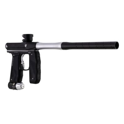 Empire Mini GS 2.0 Paintball Gun With 2 Piece Barrel – Dust Black / Dust Silver