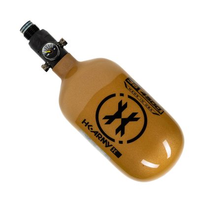 HK Army Aerolite Extra Lite Carbon Fiber Compressed Air Paintball Tank - Standard Regulator - 36/4500 - Icon - Gold