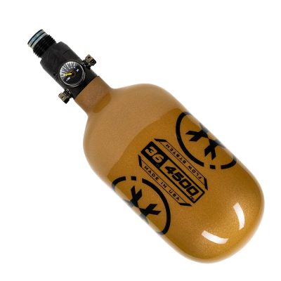 HK Army Aerolite Extra Lite Carbon Fiber Compressed Air Paintball Tank - Standard Regulator - 36/4500 - Icon - Gold