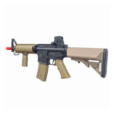 Tippmann Air Raid AR6BB AEG Airsoft Rifle Combo - Battery And Charger Included - Tan