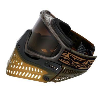 JT Proflex LE Paintball Mask With Thermal Lens – ICE Series – Brown With Bronze Gradient Lens