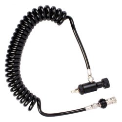 KWS Coiled Paintball Remote Line With Slide Check