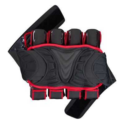 Dye Assault Pack Paintball Harness – 4+5 – DyeCam Black/Red