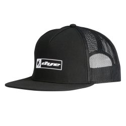 Dye Paintball Squared Trucker Snap Back Hat - Black/White