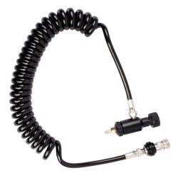 Impact Coiled Paintball Remote Line With Slide Check