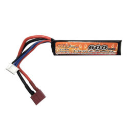 VP Power Airsoft Battery 11.1v 600mah Lipo Stick For PDW Or Short Storage – Dean Connector