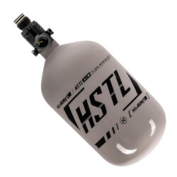 HK Army HSTL Carbon Fiber Compressed Air Paintball Tank With Standard Regulator - 68/4500 - Grey/Black