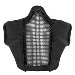 Krousis Airsoft Mesh Face Mask (Cover Bottom Face And Noze) - Black
