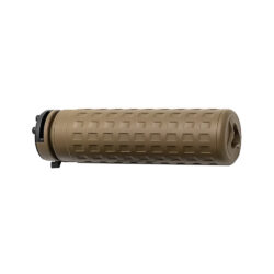 PTS Airsoft Griffin Armament Mock Suppressor - M4SD-K QD – Tracer Ready - FDE