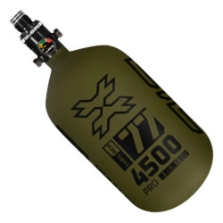 HK Army Alpha Air Carbon Fiber Compressed Air Paintball Tank With HP8 Standard Regulator - 77/4500 - Striker - Black/Olive