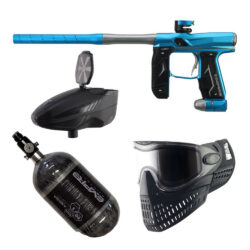 Package Deal - Empire AXE 2.0 Paintball Gun – With Redline OLED Board – Dust Savoy Blue/Dust Grey