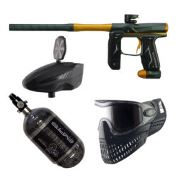 Package Deal - Empire AXE 2.0 Paintball Gun – With Redline OLED Board – Dust Pine Green/Dust Honey