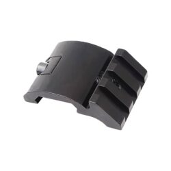 Low Profile Offset Angled Picatinny Rail – 3 Slots – Black