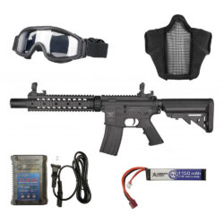 Airsoft Package Deal : Raven Evolution Neo RAS Carbine 12" AEG - Black