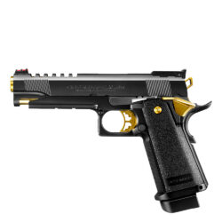 Tokyo Marui Gold Match Hi-Capa 5.1 Gas Blowback (Green Gas) Airsoft Pistol – Black/Gold