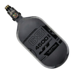 JT Carbon Fiber Compressed Air Paintball Tank – Flo Pro Regulator – 68/4500 – Gray With Black Logo