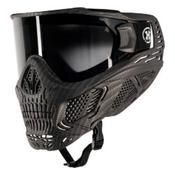 HK Army HSTL Paintball Mask With Thermal Lens - Skull - Carbon Fiber Black