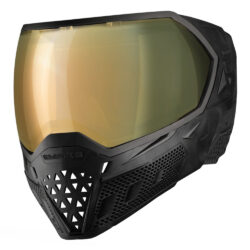 Empire EVS Paintball Mask With Gold Thermal Lens - Black/Black