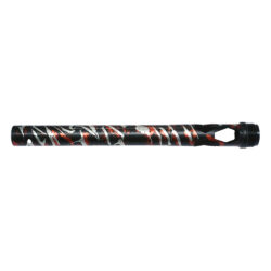 CRBN Nano Paintball Barrel Tip - For S63 Planet Eclipse Back Barrel - Unique Color - Red Silver Tiger Stripe